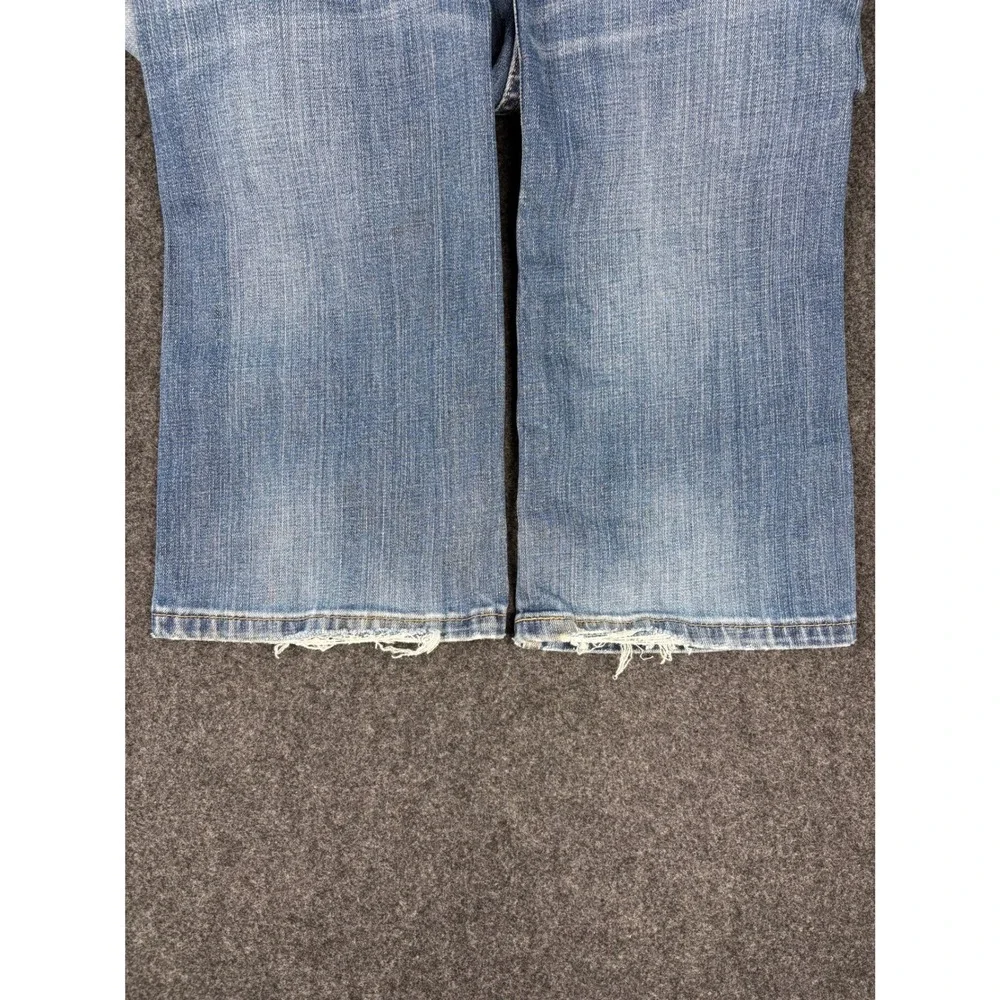 Levis 527 Slim Bootcut Jeans Mens 33x30 Light Wash Blue Denim 05527-0489